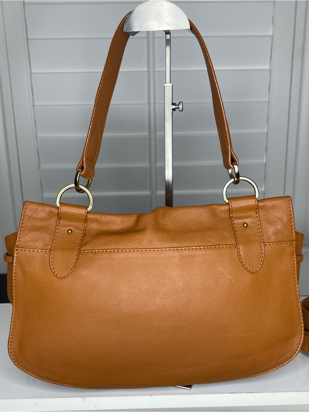 See By Chloe Cognac Brown Leather Tassel Saddle Shoulder Bag - Picture 4 of 16
